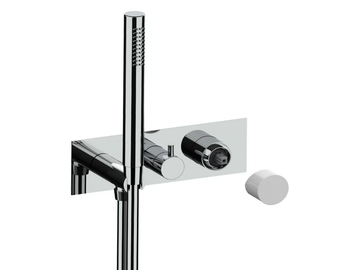 NARCISO S 78529S - Wall-mounted bathtub mixer with hand shower by Rubinetterie Frattini - view 2